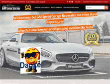 Tablet Screenshot of gm-speed-garage.ch